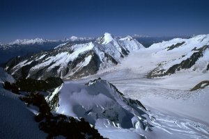 Das Aletschhorn �ber dem Konkordiaplatz